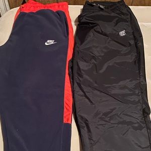 Nike jogging pants and US Olympics jogging pants
